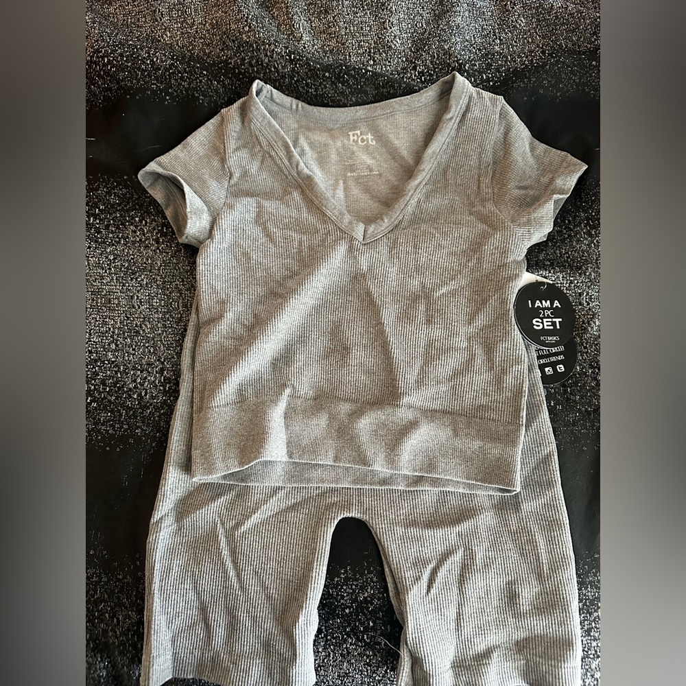 Rainbow Gray Crop Top